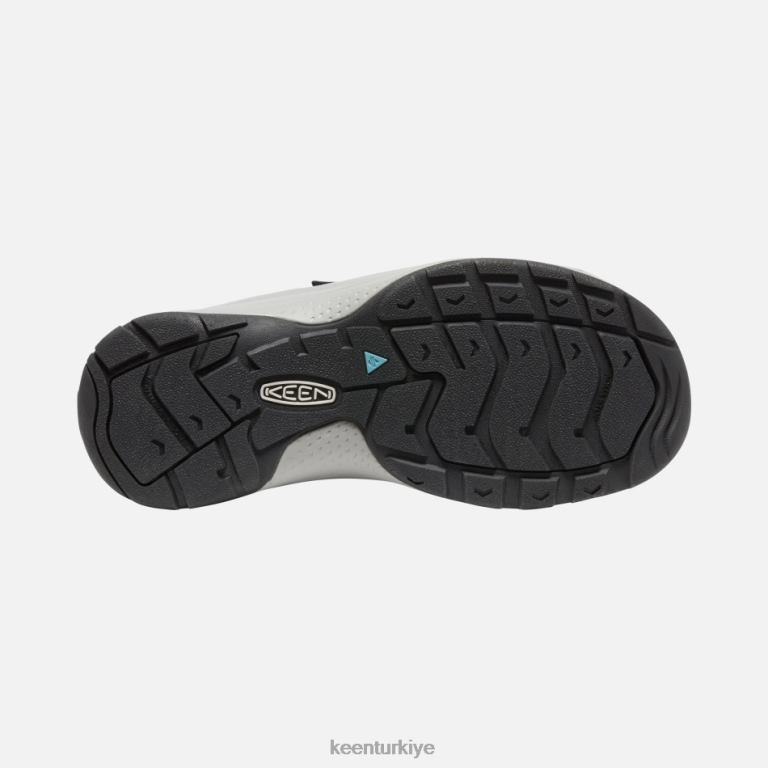 Keen 8L2D2112 kadınlar astoria west t bantlı deri sandalet siyah deri