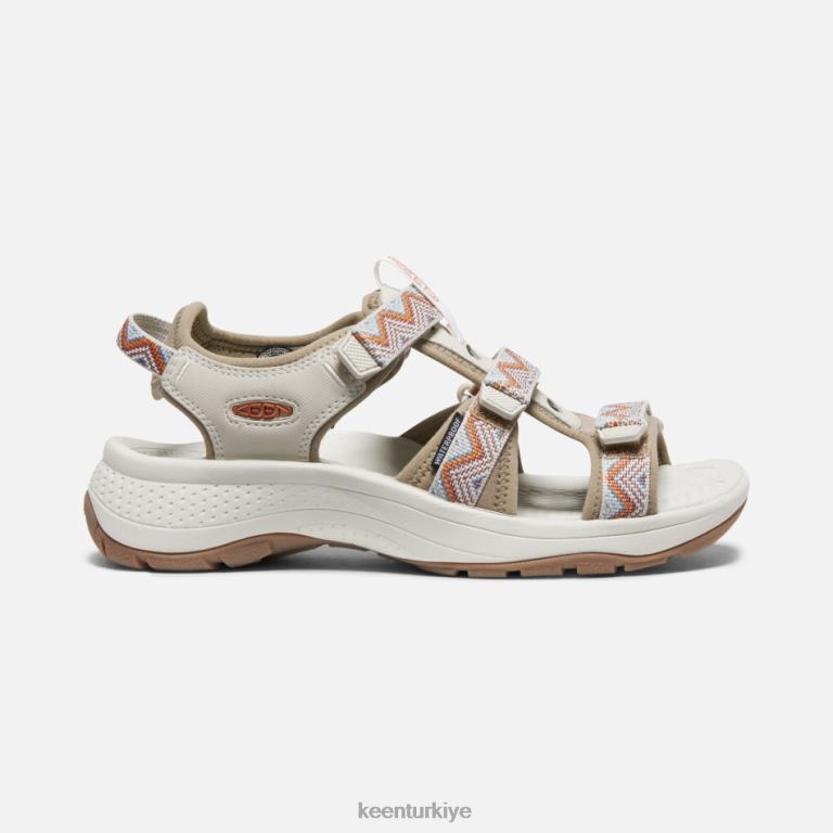 Keen 8L2D230 kadınlar astoria west burnu açık sandaletler şivron-timberwolf