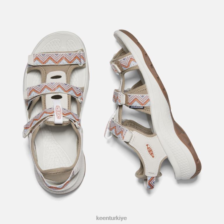 Keen 8L2D230 kadınlar astoria west burnu açık sandaletler şivron-timberwolf