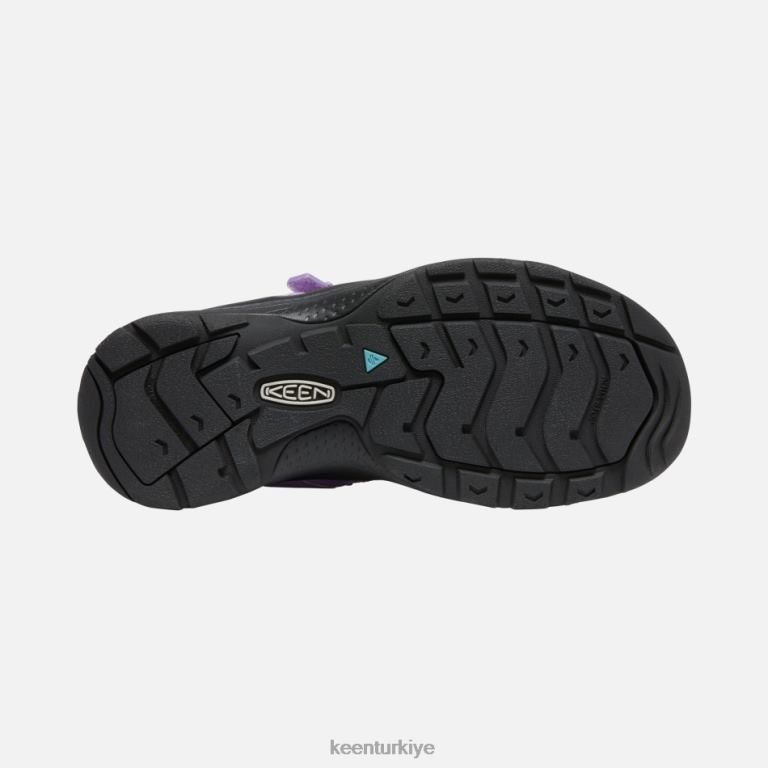 Keen 8L2D231 kadınlar astoria west burnu açık sandaletler mor boya
