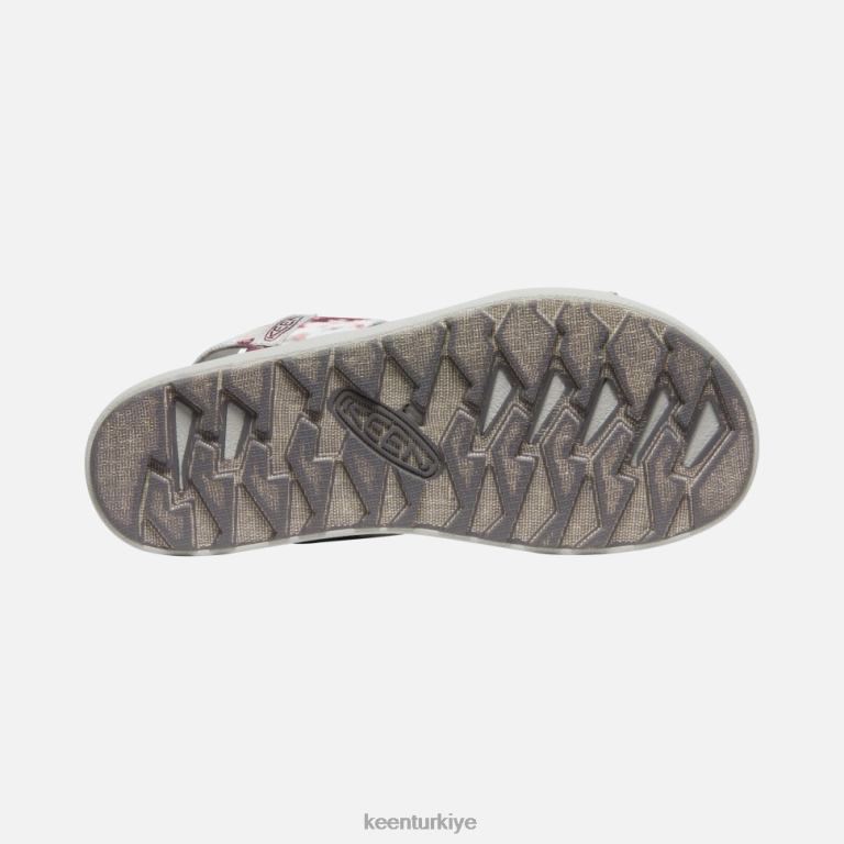 Keen 8L2D2378 kadınlar elle sırt bantlı sandalet andorra kravat boyası
