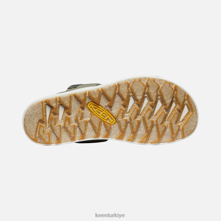 Keen 8L2D2380 kadınlar elle sırt bantlı sandalet tozlu zeytin