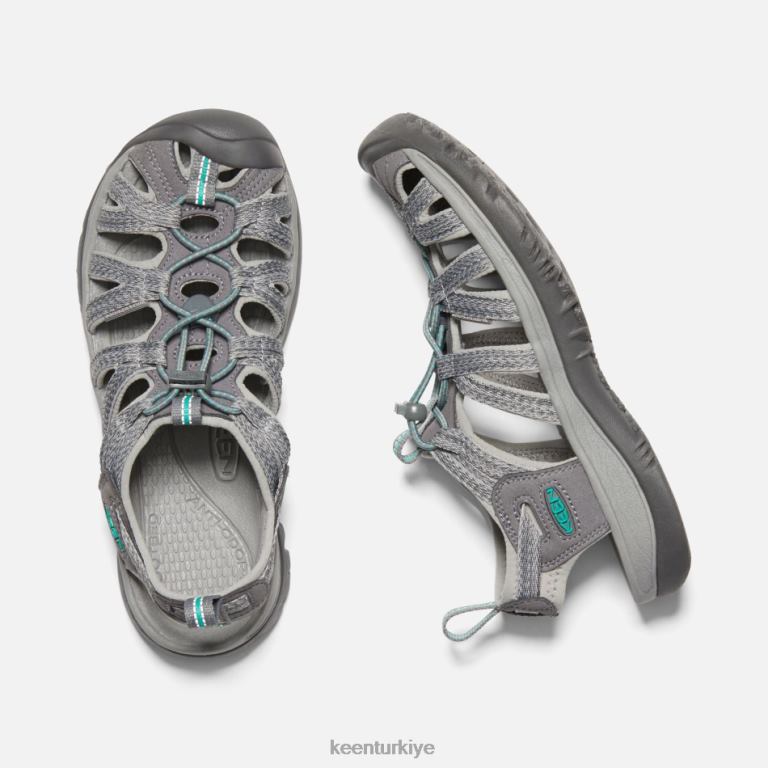 Keen 8L2D255 kadınlar fısıltı orta gri-tavus kuşu yeşili