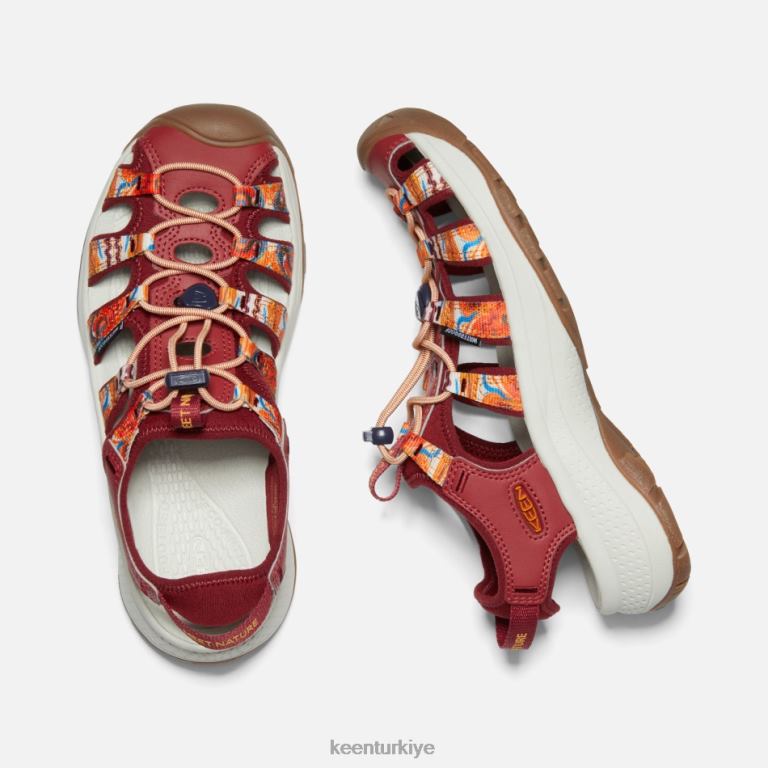 Keen 8L2D261 kadınlar astoria west x açık afro turuncu dalga-kırmızı