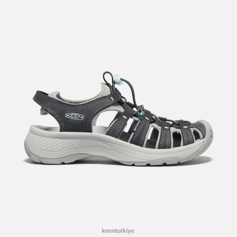 Keen 8L2D270 kadınlar astoria batı deri sandalet mıknatıs buharı