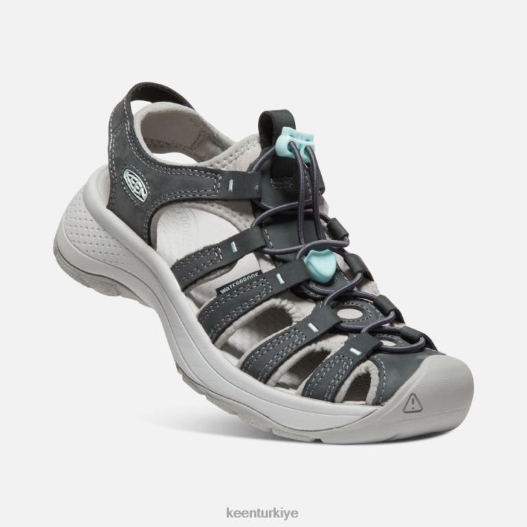 Keen 8L2D270 kadınlar astoria batı deri sandalet mıknatıs buharı