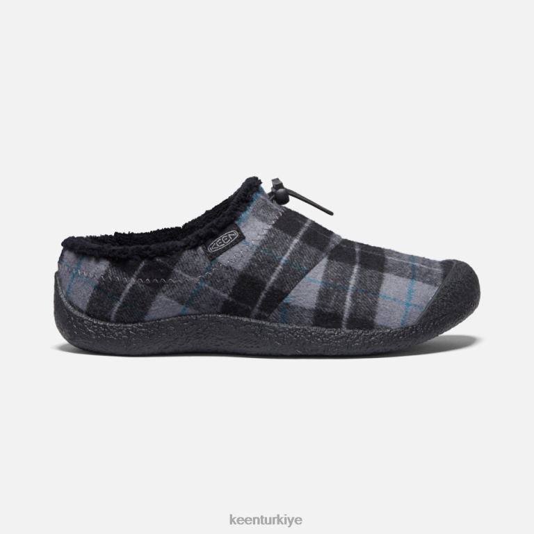 Keen 8L2D286 kadınlar Howser iii slayt siyah ekose-siyah