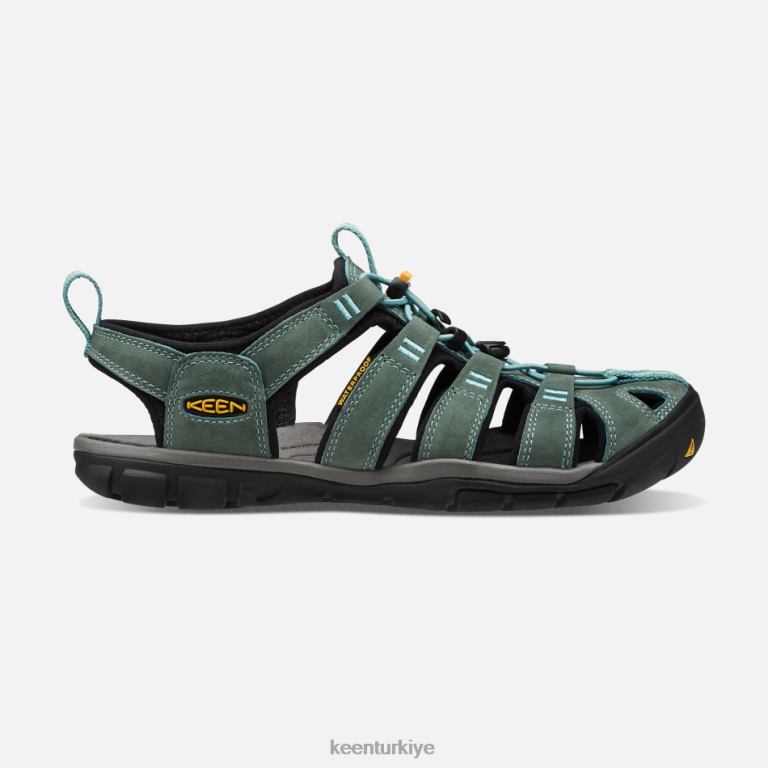 Keen 8L2D287 kadınlar clearwater deri cnx sandalet mineral mavi-sarı