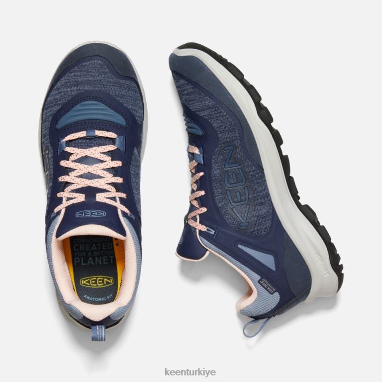 Keen 8L2D2343 kadınlar vintage indigo-şeftali rengi terradora flex su geçirmez ayakkabı vintage indigo-şeftali keskin