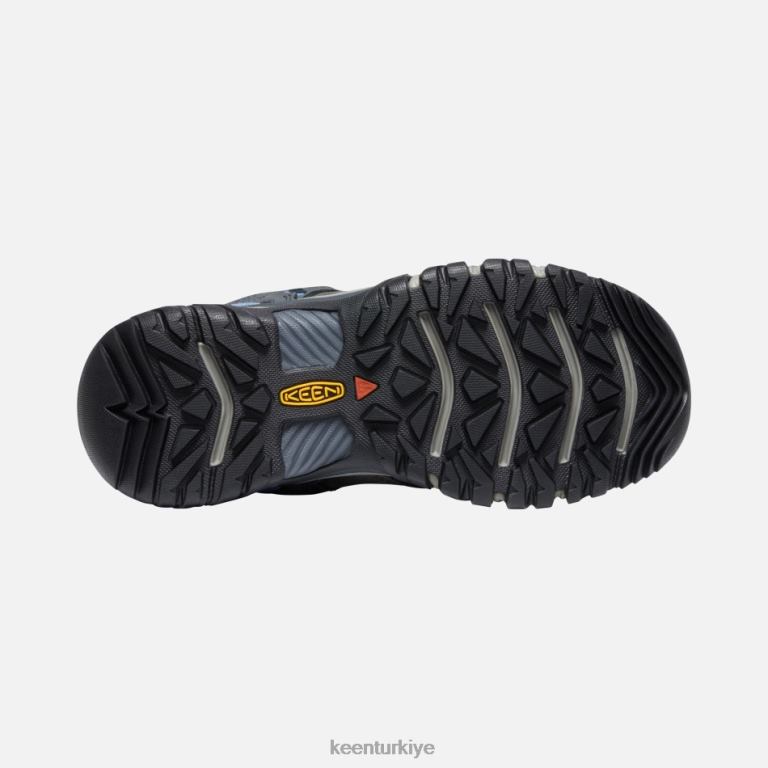 Keen 8L2D2200 öne çıkan ridge flex su geçirmez yürüyüş ayakkabısı çelik gri-ortanca
