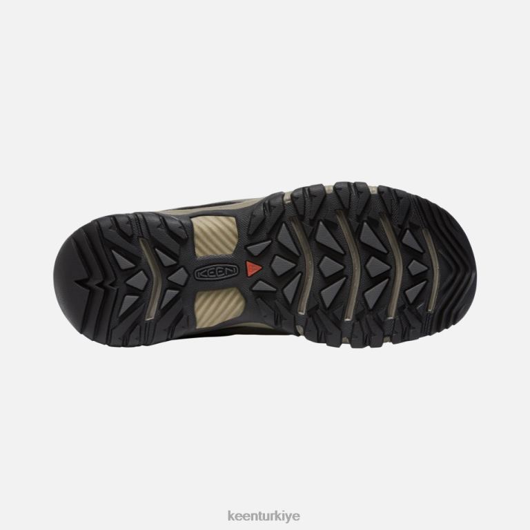 Keen 8L2D2260 öne çıkan targhee iii su geçirmez geniş yürüyüş ayakkabısı bungee kordon-siyah