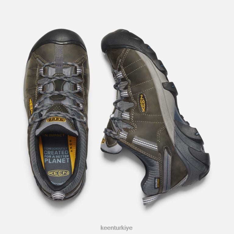 Keen 8L2D2268 öne çıkan targhee ii yürüyüş ayakkabıları gargoyle-gece yarısı donanması