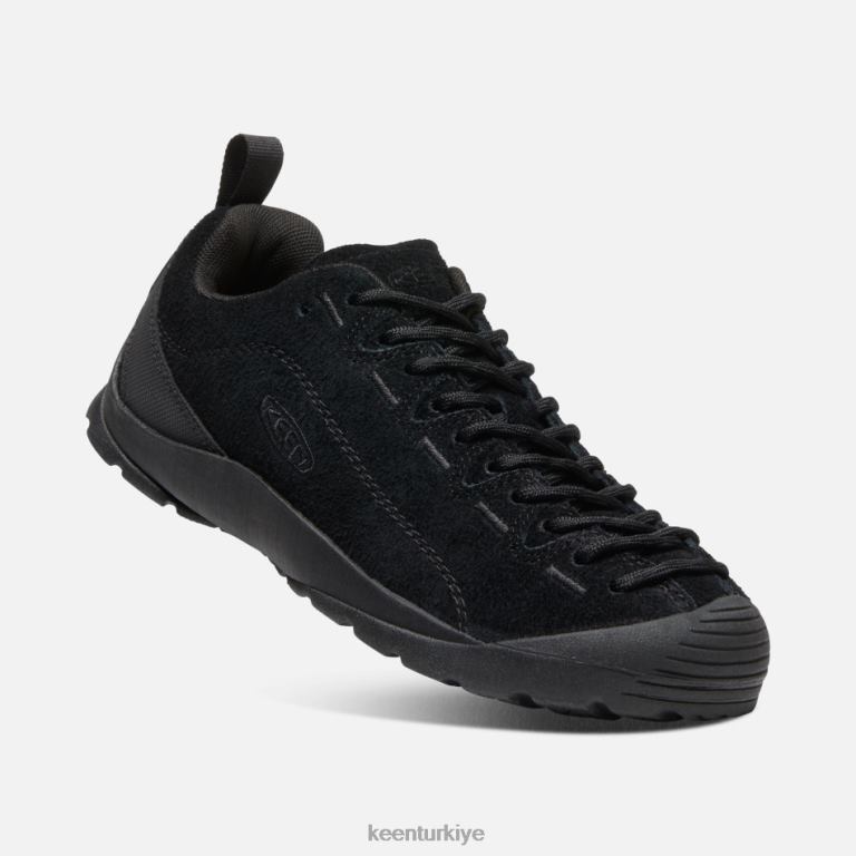 Keen 8L2D211 öne çıkan jasper süet trainer kıllı siyah-siyah
