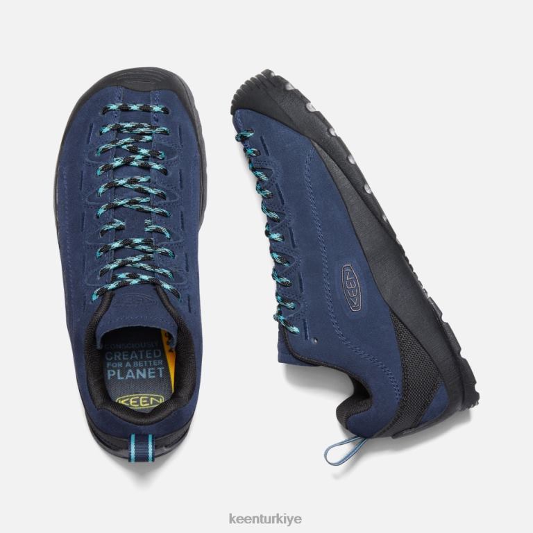 Keen 8L2D213 öne çıkan jasper süet trainer siyah iris-siyah