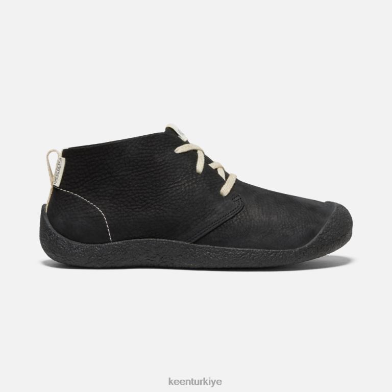 Keen 8L2D2208 öne çıkan mosey deri chukka siyah
