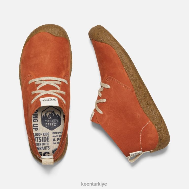 Keen 8L2D2209 öne çıkan mosey deri chukka çömlekçiler kil-huş ağacı