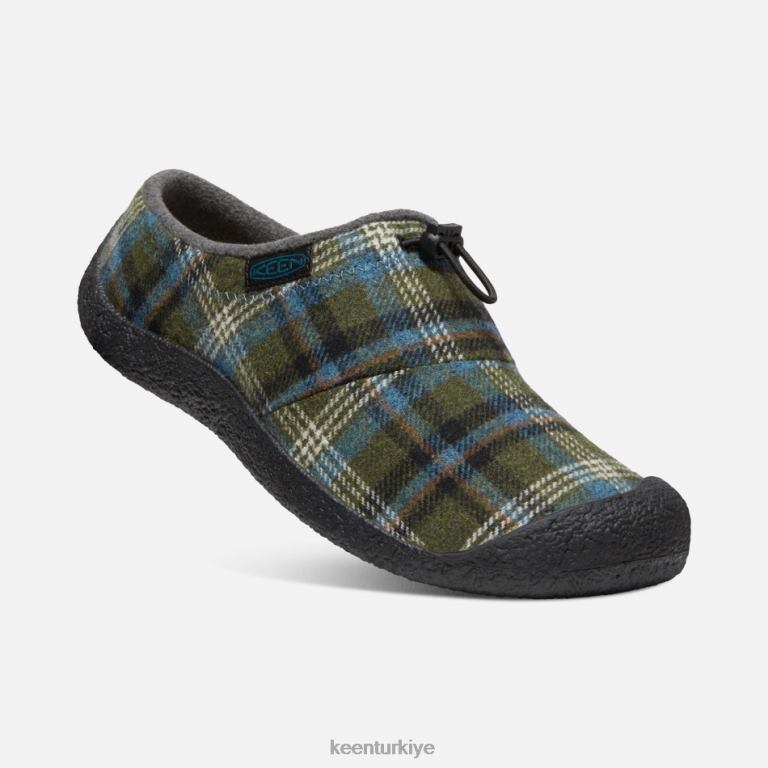 Keen 8L2D2292 öne çıkan yeni Howser iii slayt yeşil ekose-siyah