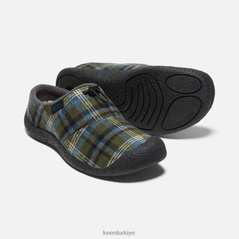 Keen 8L2D2292 öne çıkan yeni Howser iii slayt yeşil ekose-siyah