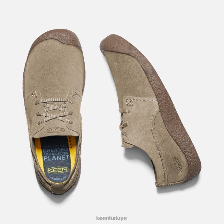 Keen 8L2D2303 öne çıkan Howser süet oxford ayakkabı kereste-kestane